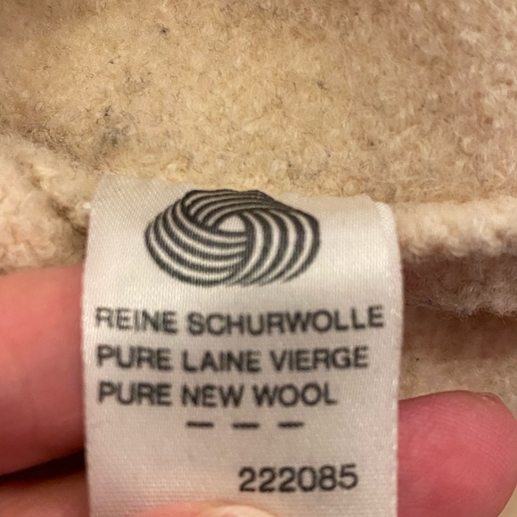 Geiger Womens Knit Cream Knit Blazer / Jacket w Crew Neck and Silver Buttons /S - Picture 7 of 16